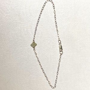 Sterling silver ankle bracelet size 10